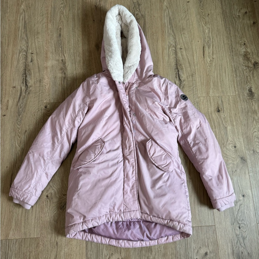 Abercrombie & Fitch Blush Puffer Jacket with Hood